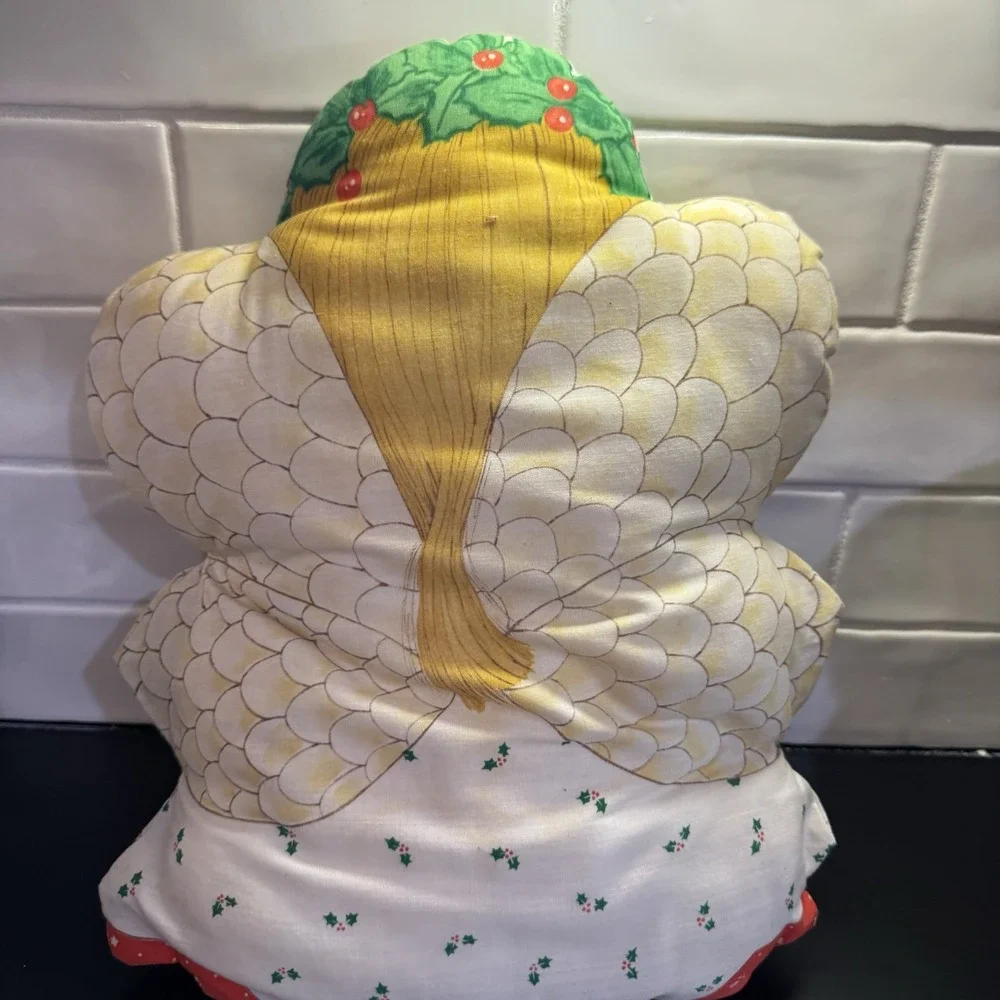 Vintage Christmas Angel Girl Fabric Pillow Hand Sew Spring Mills‎  7568